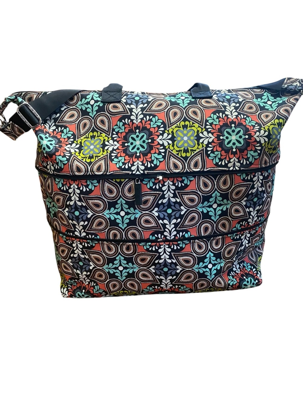 NWOT VERA BRADLEY SIERRA Large Original Tote Travel Weekender Expandable Bag